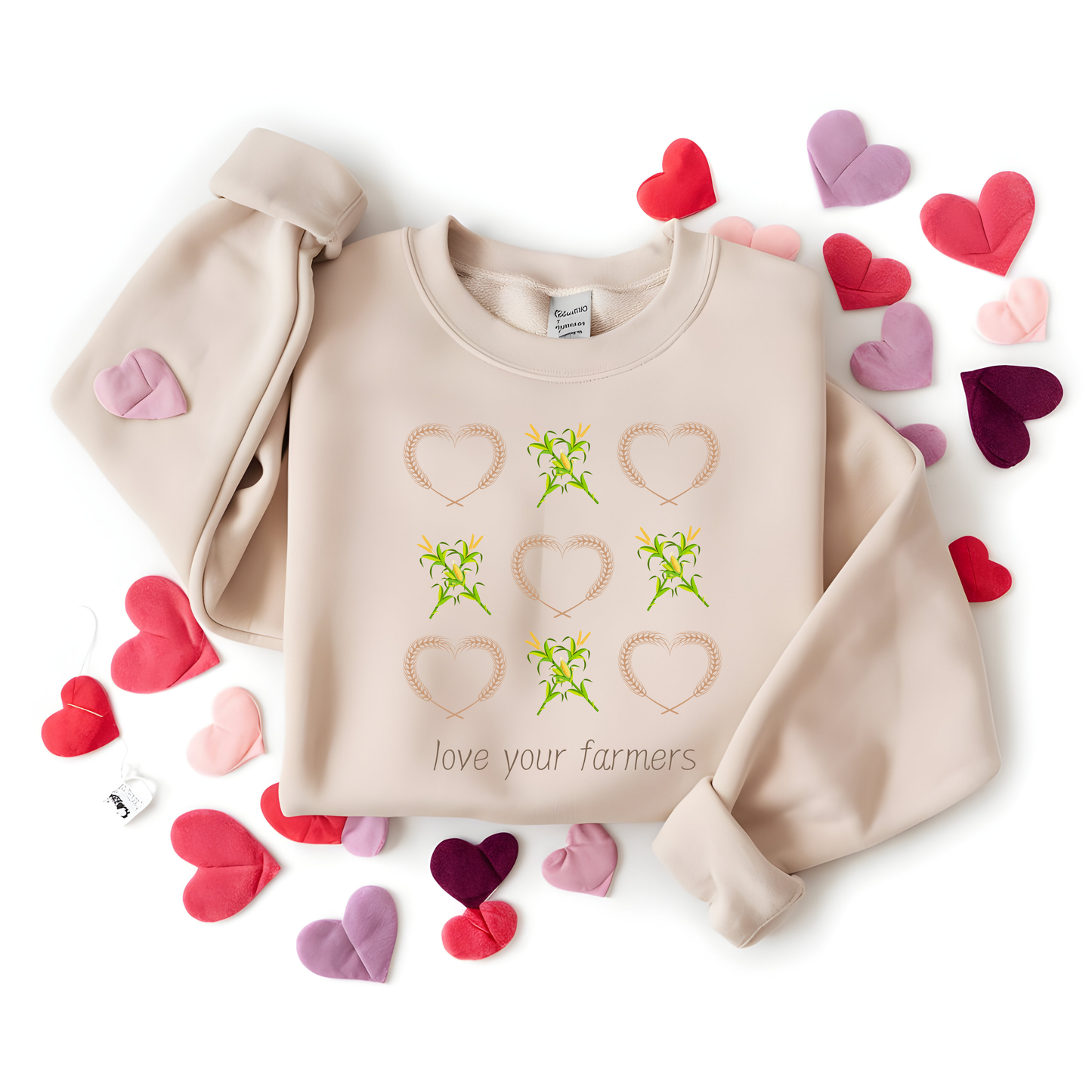 XOXO Love Your Farmers - Adult Unisex Heavy Blend™ Crewneck Sweatshirt
