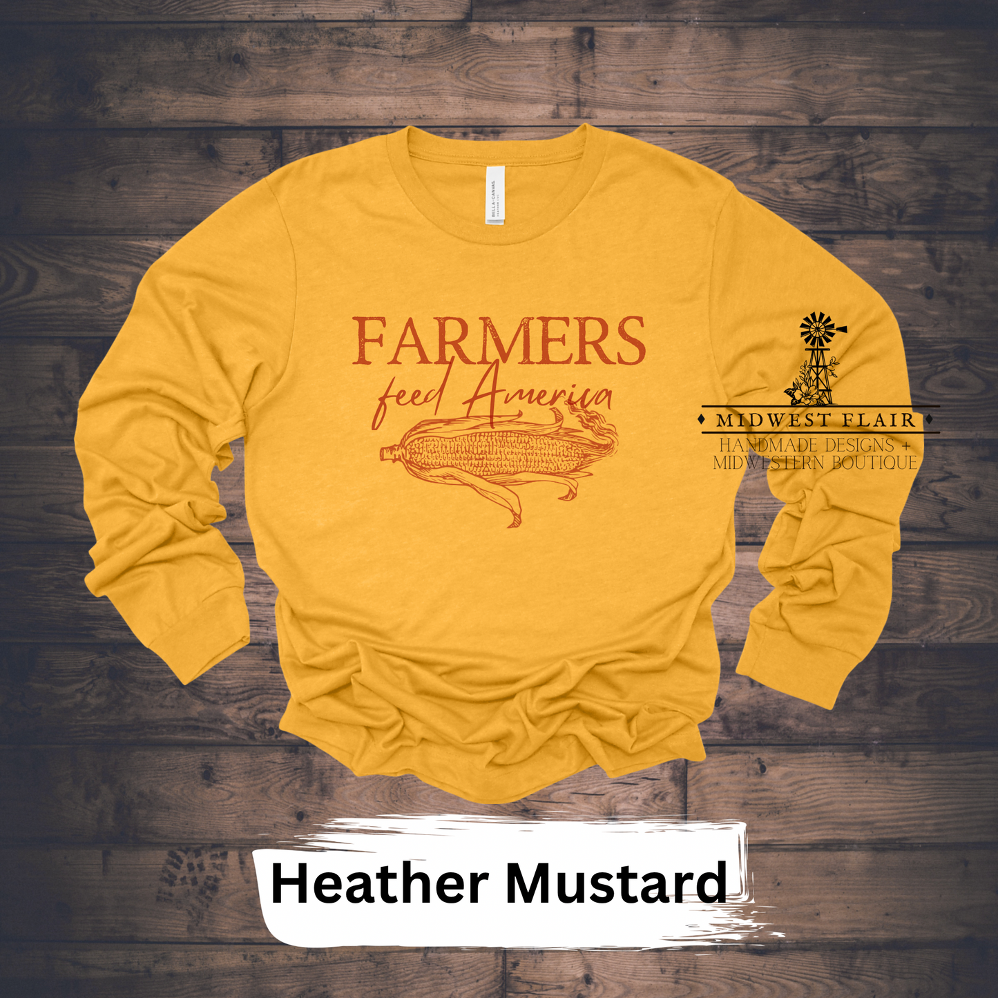 Farmers Feed America- Graphic Crewneck