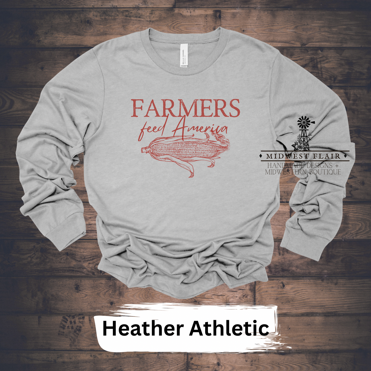 Farmers Feed America- Graphic Crewneck