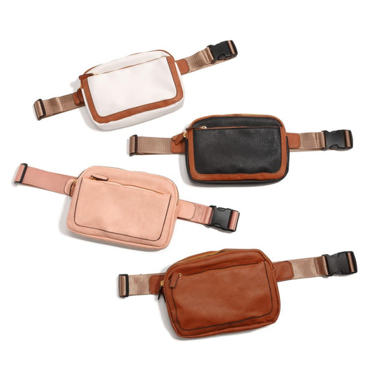 Faux Leather Cross Body Sling Bag