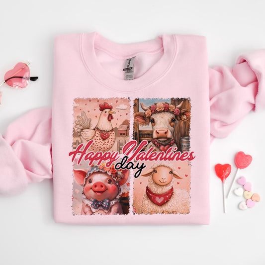 Valentine Animals  - Unisex Heavy Blend™ Crewneck Sweatshirt