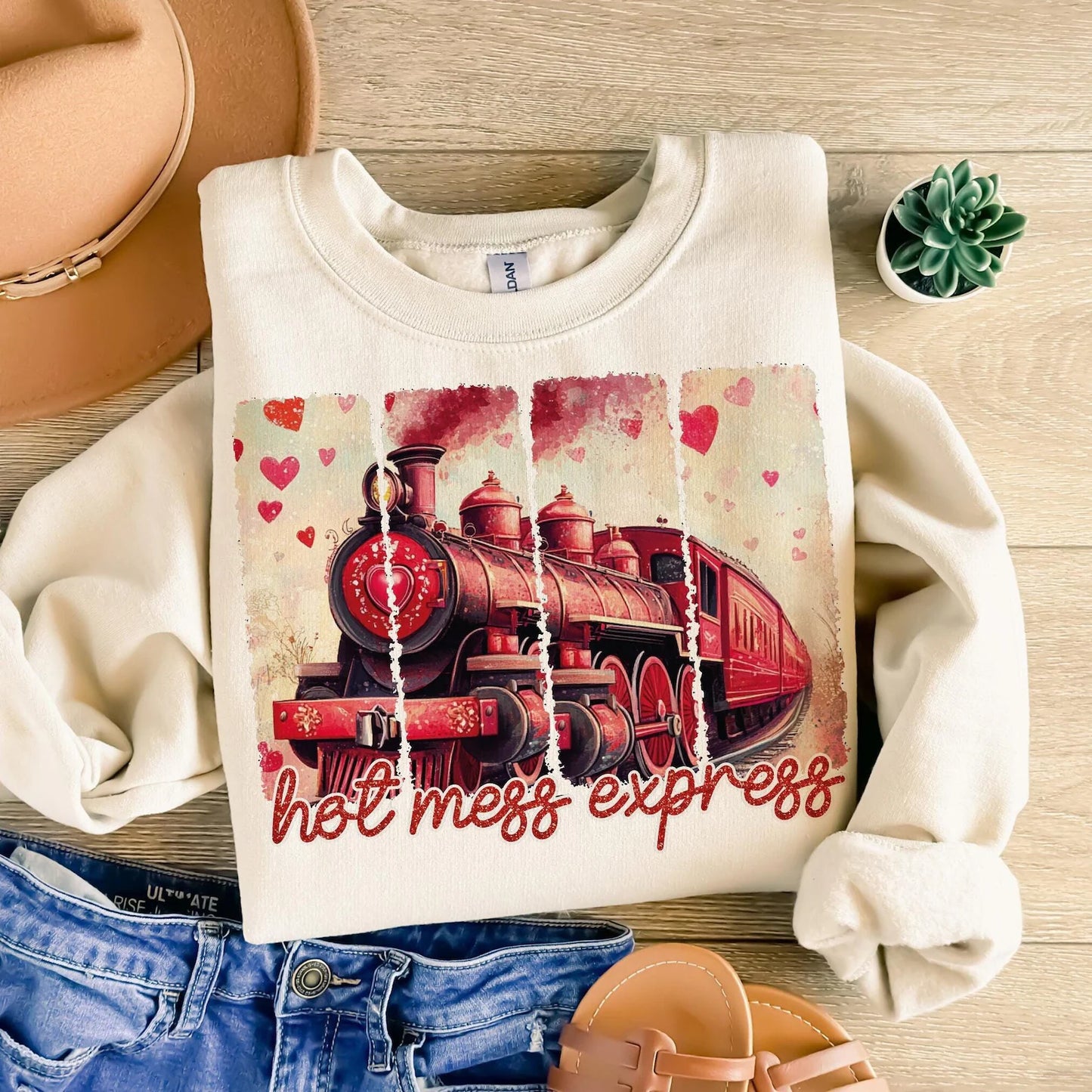 Hot Mess Express- Graphic Sweatshirt