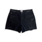 Think About It Black Denim Shorts