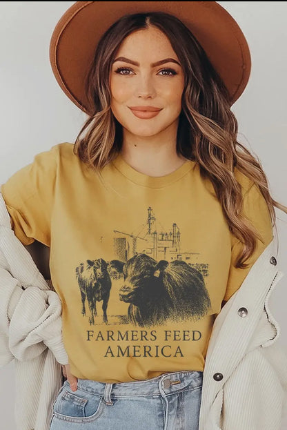 Farmers Feed America- T Shirt [Multiple Colors]