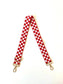 Lizzie Checkered Adjustable Bag Strap