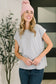 It Starts Here Basic Rolled Sleeve Tee in H Grey