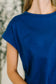 It Starts Here Basic Rolled Sleeve Tee in Lt Navy