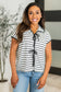 Knot Today Collared Bow Top