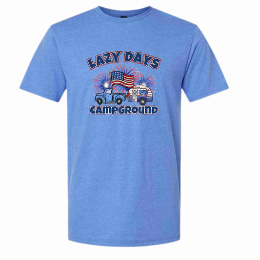 Lazy Days Campground 4th of July Shirts - 4 colors