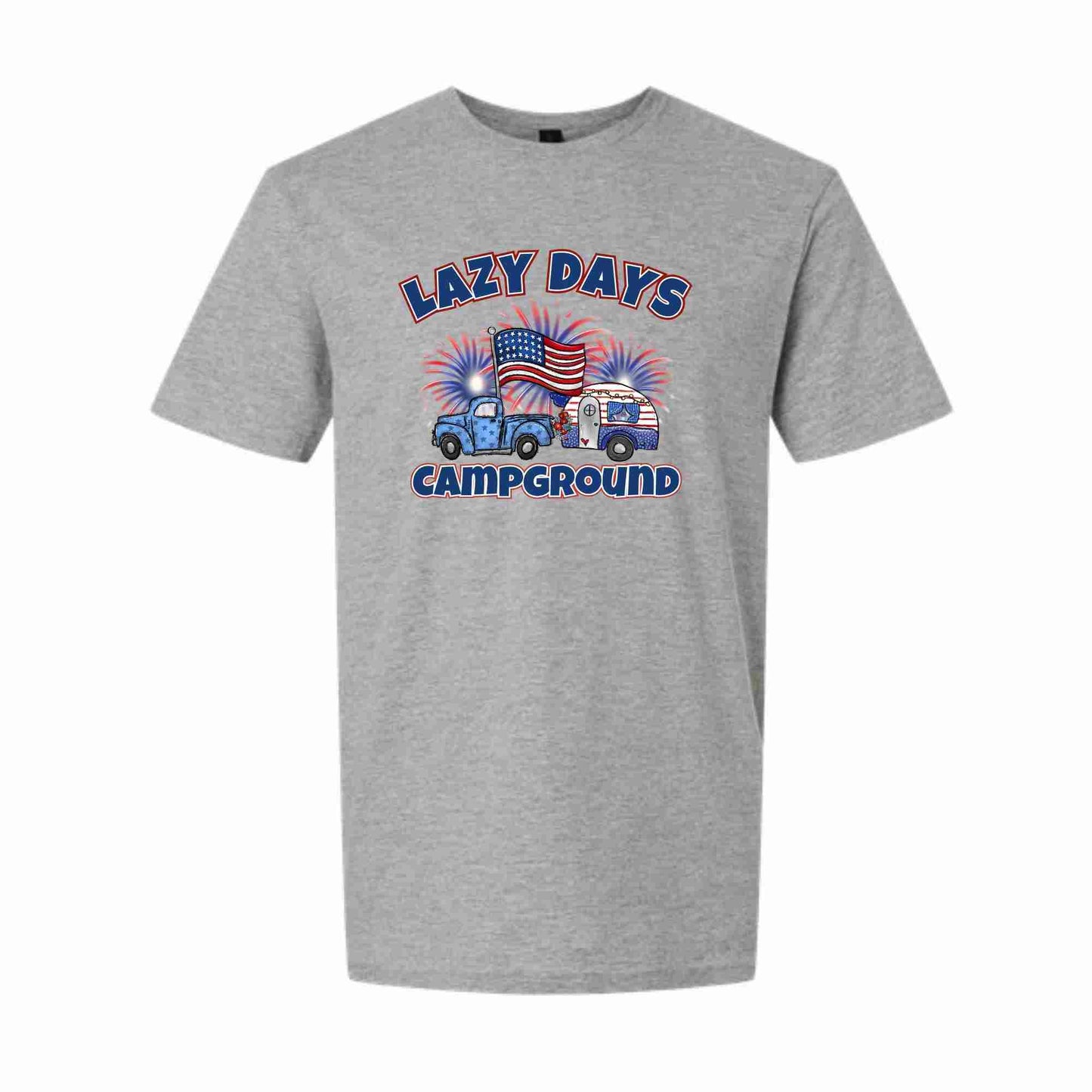 Lazy Days Campground 4th of July Shirts - 4 colors