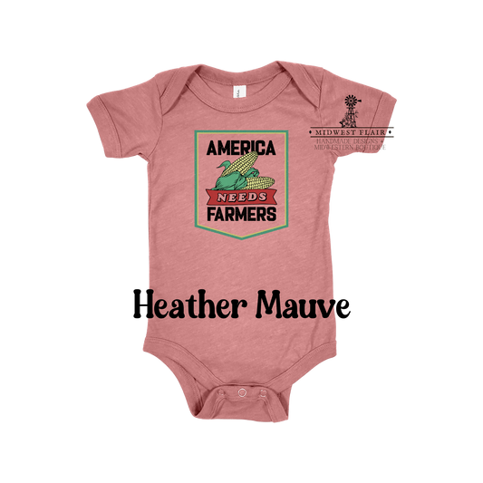 America Needs Farmers - Infant [Choose Your Color]