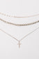 Layered Faith Necklace in Silver