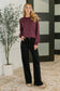 Leaves or Breeze Long Sleeve Knit Top