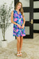 Lizzy Tank Dress in Bright Royal Floral