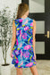 Lizzy Tank Dress in Bright Royal Floral