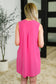 Lizzy Tank Dress in Hot Pink