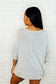 Loosely Speaking Oversized Basic Top in Lt Grey