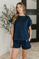 Love on the Loose Quilted Bottoms in Navy