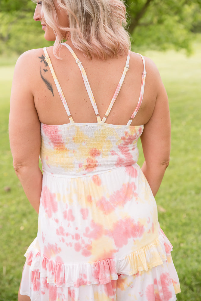 Cotton Candy Tie Dye Romper