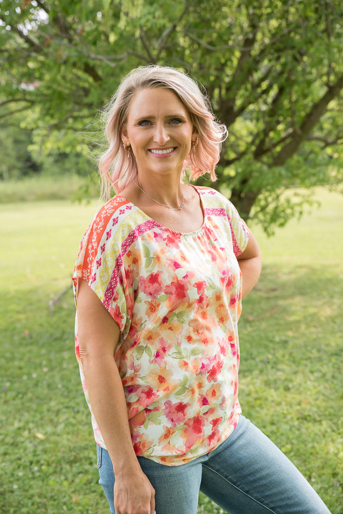 Bright Eyed Floral Top