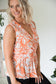 The Orange Swirl Sleeveless Top