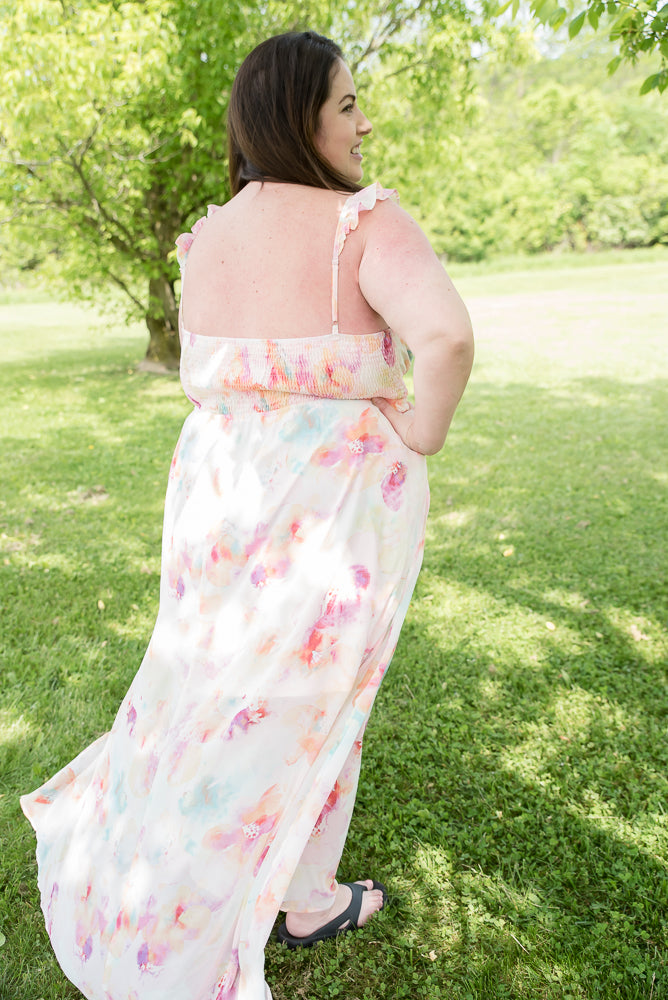 Watercolor Floral Dress