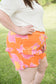 Tangerine Floral Shorts