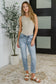 Mallory Mid Rise Bleach Wash Boyfriend Jeans