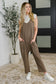 Mood Match Relaxed Spaghetti Strap Jumpsuit in Mocha