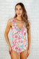 Naples Floral Ruched Swimsuit