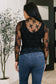 Next Level Patterned Layering Top in Black