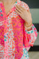 No Hesitation Mixed Print Blouse