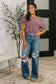 On Repeat Cable Ribbed Knit Tee