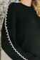 One Stitch at a Time Pullover in Black