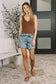 Paige High Waist Rigid Magic Cutoff Short Raw Side Seams