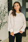 Petal Poise Floral Applique Pullover in Neutral