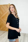 Plain and Sassy V-Neck Tee in Black