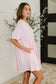 PREORDER: Relaxed Drop Shoulder Dress in Light Pink