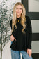 Running Late Hooded Long Sleeve in Black