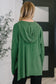 Running Late Hooded Long Sleeve in Dark Green