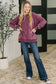 Safe and Secure Mineral Wash Pullover in Eggplant