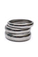 Sassy but Classy Ribbed Bangles in Silver Set of 3