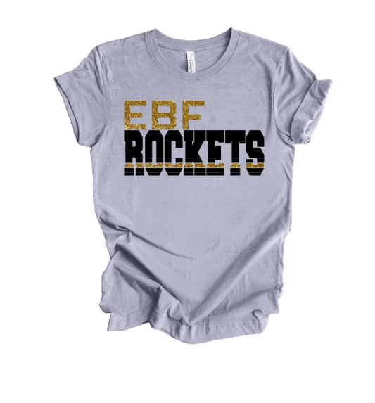 EBF Rockets [Gold Glitter] T-Shirt