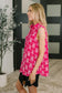 Sea Spray Collared Sleeveless Top in Floral Ikat