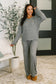 Seasonal Snooze Top and Bottom Set in Black