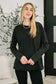 Simple as That Drop Shoulder Exposed Seam Top