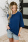 Stay On Top Relaxed Tee in Light Navy