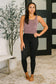Sunday Splits High Waisted Leggings in Black