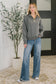 Sweater Weather Half Zip High Neck Pullover in Charcoal