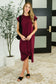 Sweet Like That Casual Dress in Cabernet